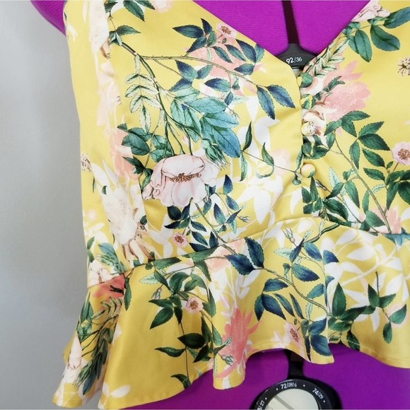 Stylestalker Isabella Ruffle Crop Top in Floral - Picture 2 of 7